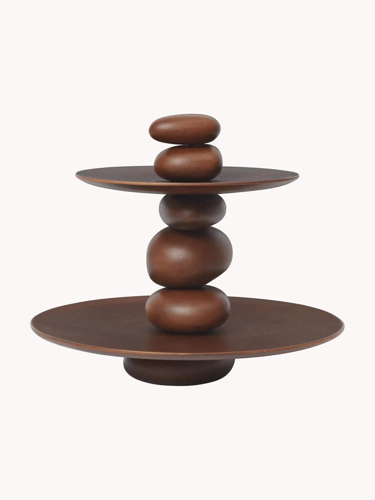 Beech Wood Etagere Pebble