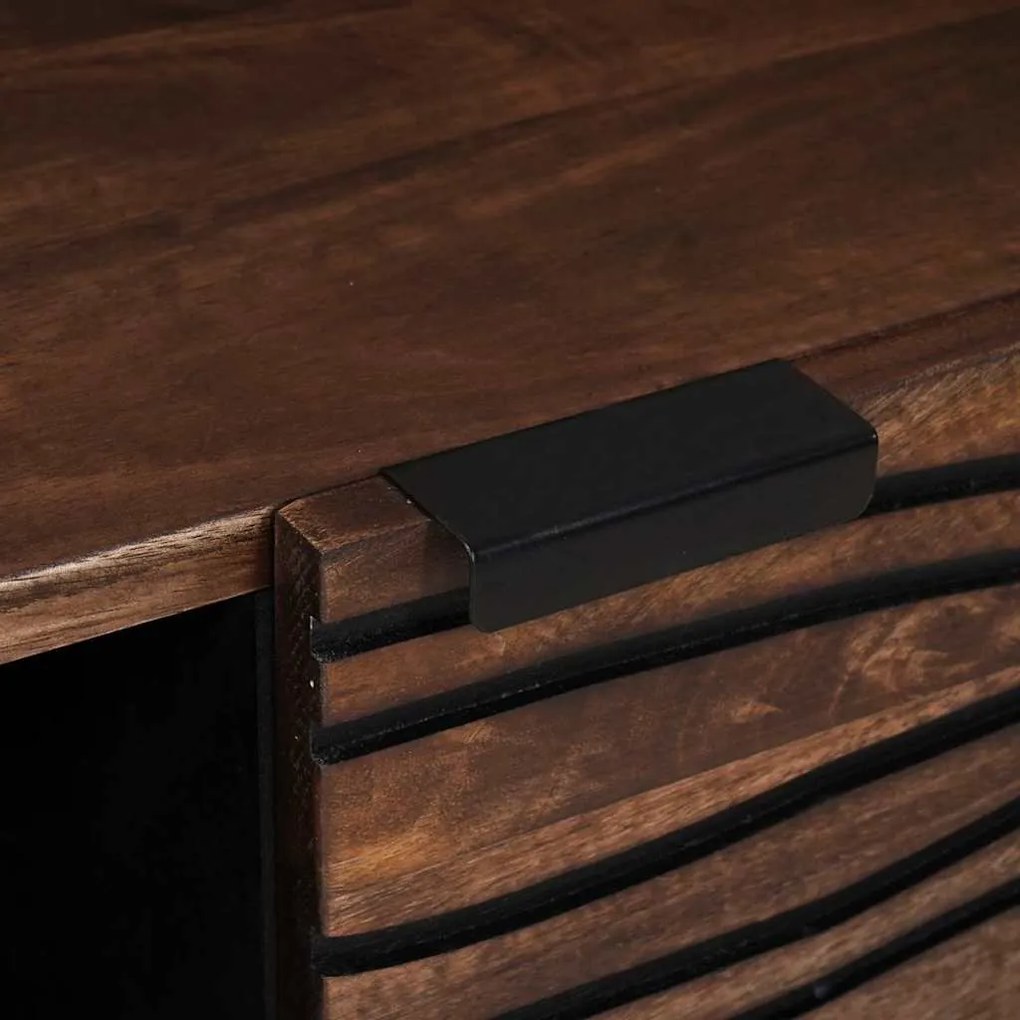 Mesa de Centro - 100x54x40 cm, de madeira maciça e com design legal.