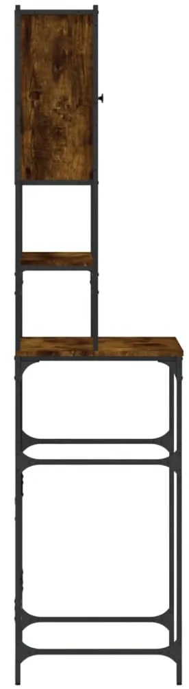 Armário sanita/máquina de lavar 68x48,5x194 cm cor carvalho fumado