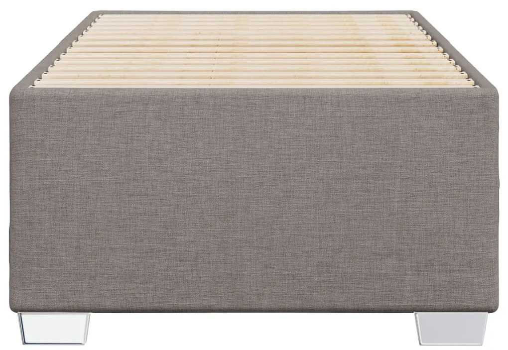 Estrutura de cama sem colchão 80x200 cm tecido cinzento
