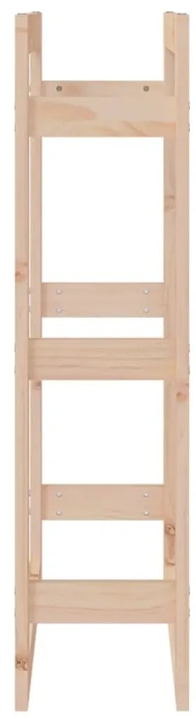 Suporte para lenha 60x25x100 cm pinho maciço