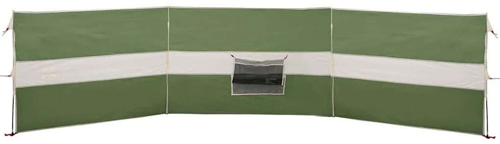 Corta-vento de campismo 490x123 cm impermeável verde