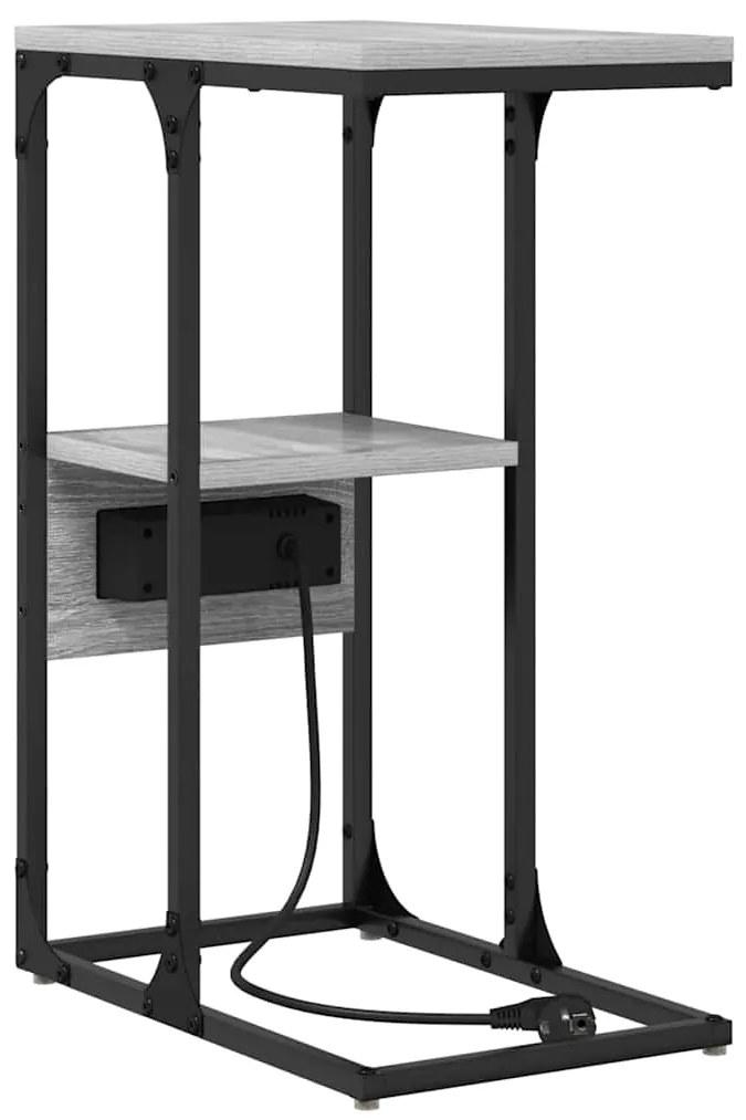 Mesa-de-cabeceira Sonoma cinzento 41.5 x 26 x 60.5 cm