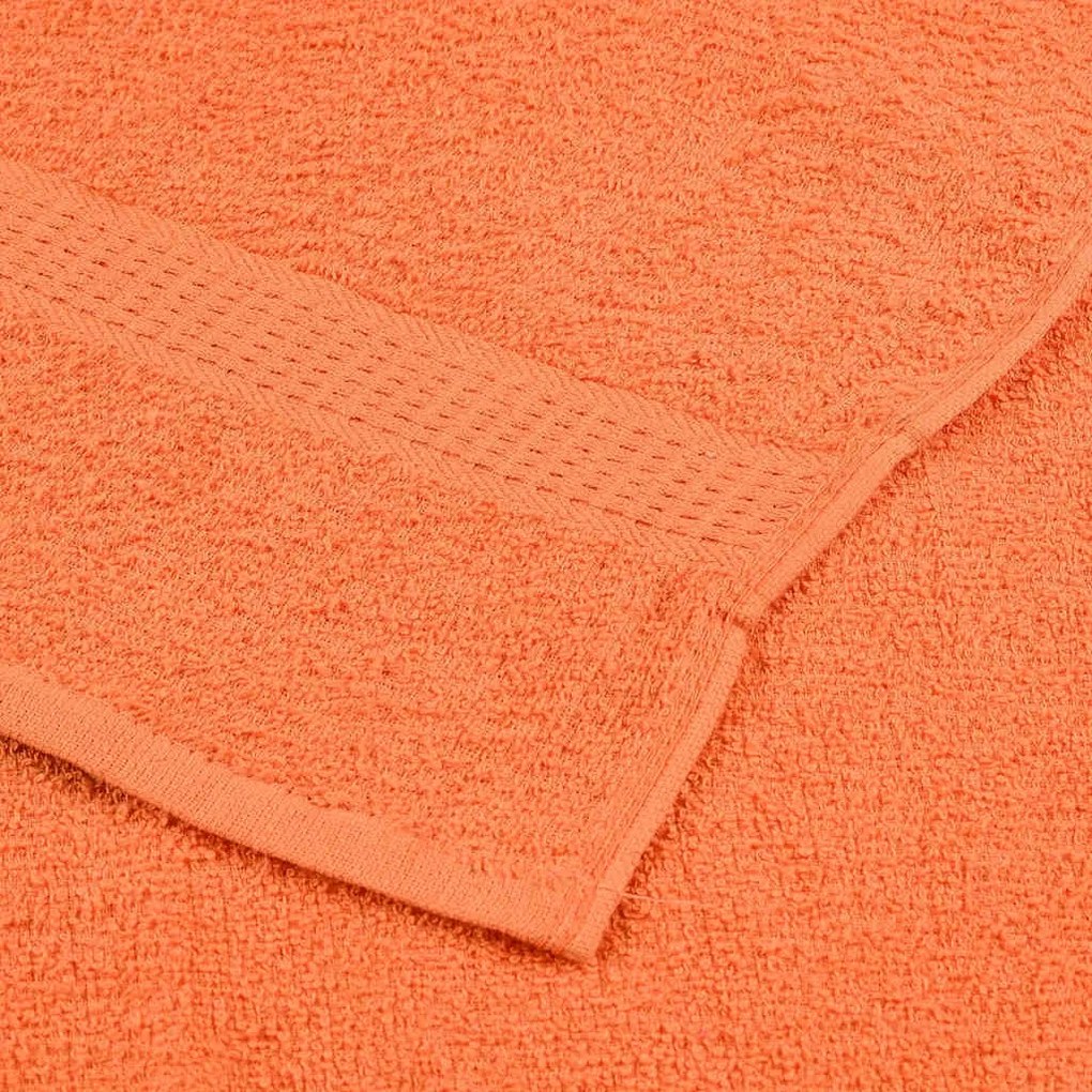 Toalhas de mãos 4 pcs 30x30 cm 360 gsm 100% algodão laranja