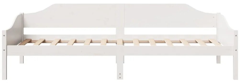 Cama sem colchão 90x190 cm madeira de pinho maciça branco