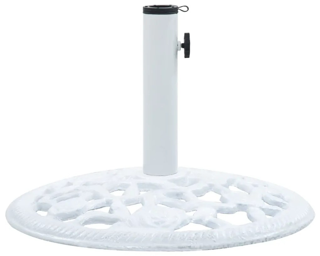 Base para guarda-sol 12 kg 48 cm ferro fundido branco