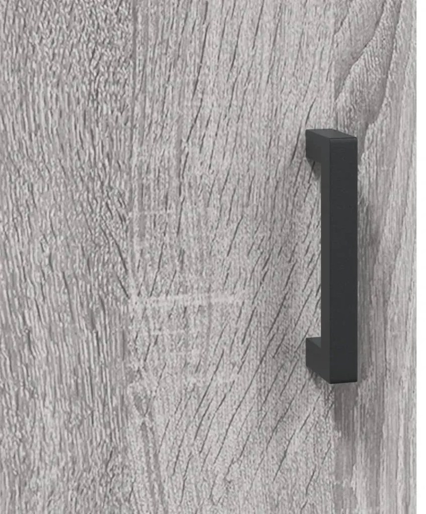 Armário alto 69,5x34x180 cm derivados de madeira sonoma cinza