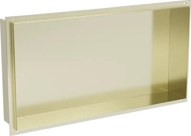 Mexen X-Wall-NR prateleira embutida sem flange 60 x 30 cm, ouro escovado - 1951603010