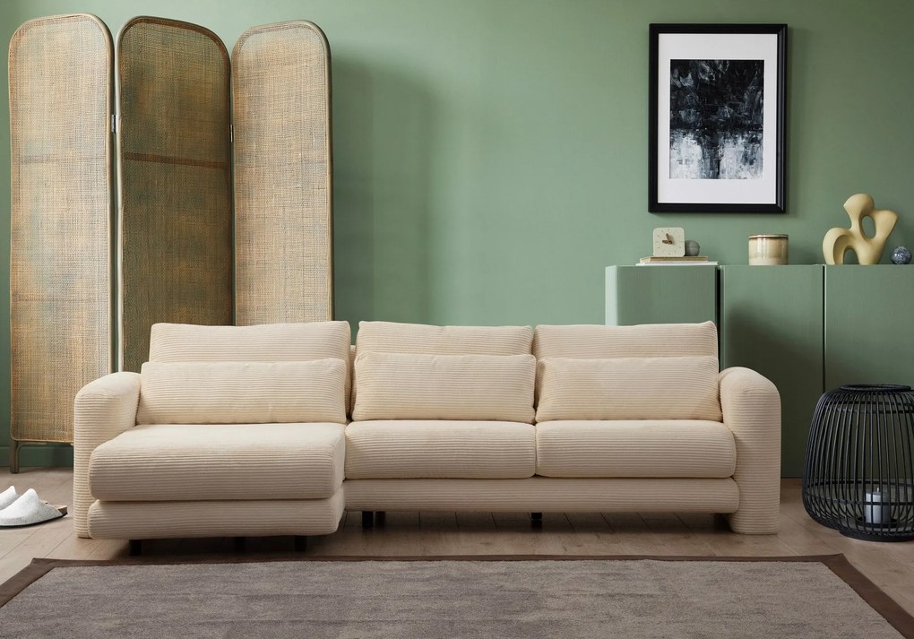 Sofá de Canto Lily – Bege – 290 x 165 cm