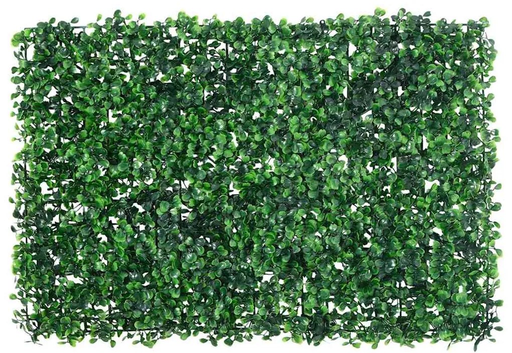 Vedação de arbusto artificial 6 pcs 40x60 cm verde