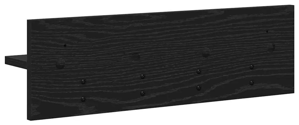 Cabideiro de Parede Carvalho preto 60 x 10.5 x 18 cm