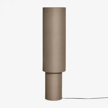 Luminária De Chão Gioura Em Linho E Ferro Toupeira & ↑125 Cm - Sklum