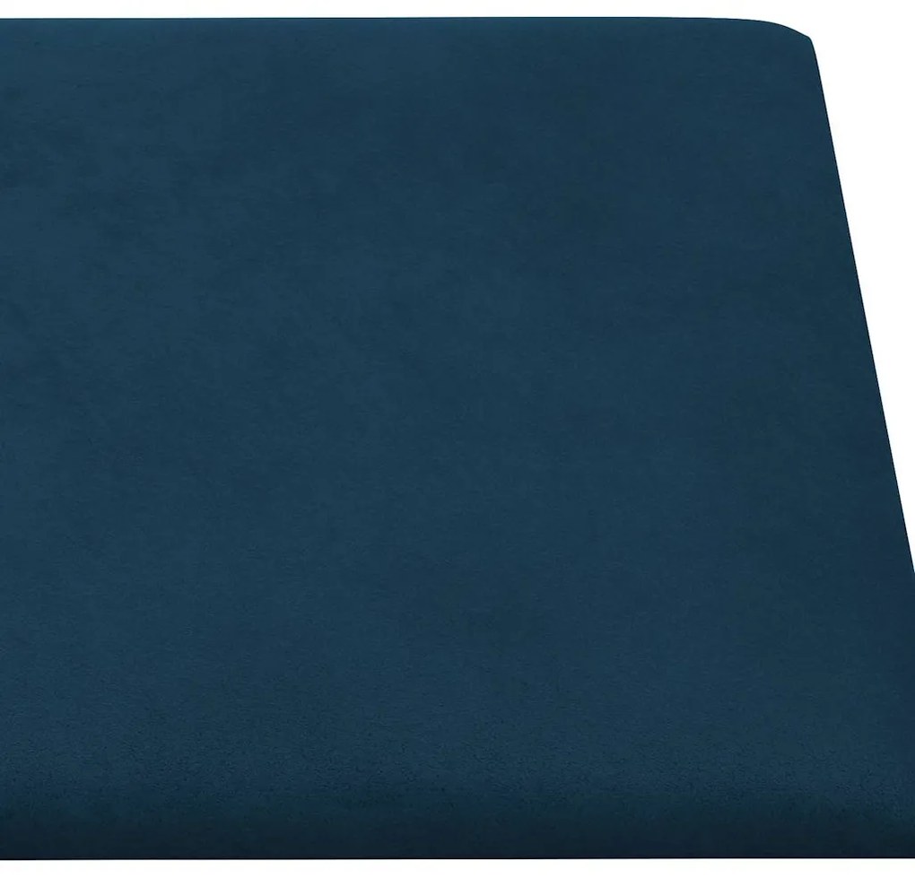 Painel de parede 12 pcs 60x30 cm veludo 2,16 m² azul