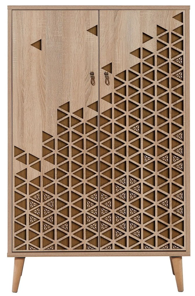Móvel Multiuso Multibox – Carvalho Sonoma – 80x127x36 cm
