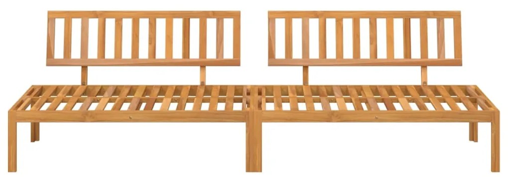 Sofá de centro paletes 2 pcs p/ jardim madeira de acácia maciça