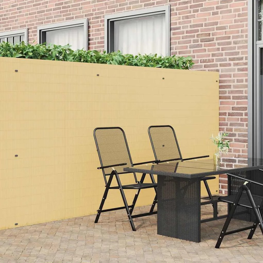 vidaXL Cerca de jardim dupla face amarelo 1,8x5 m PVC