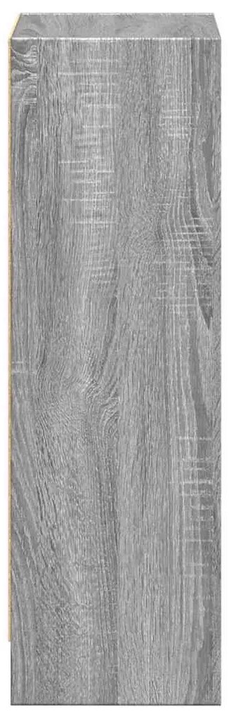 Estante 40x24x76 cm derivados de madeira cinzento sonoma