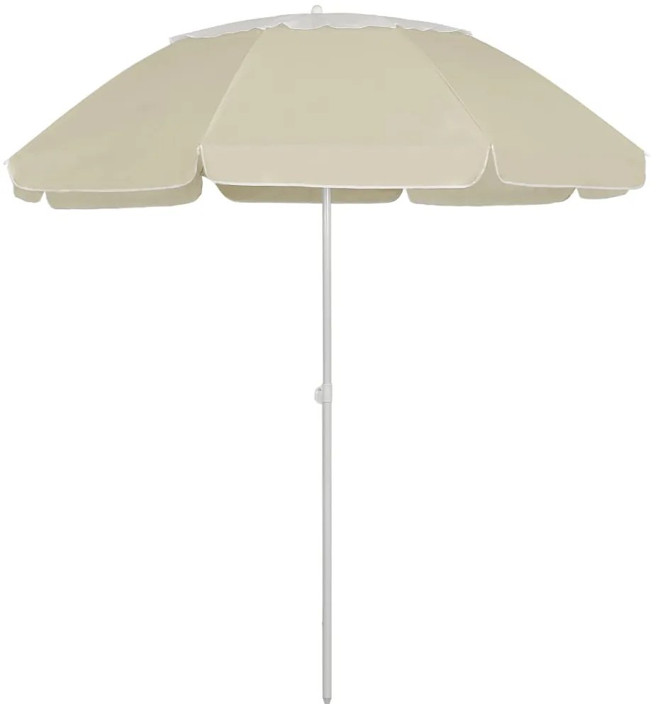 Guarda-sol de praia 300 cm amarelo areia