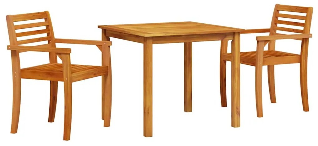 Conjunto de Jantar de Jardim 3 pcs 85 x 85 x 75 cm