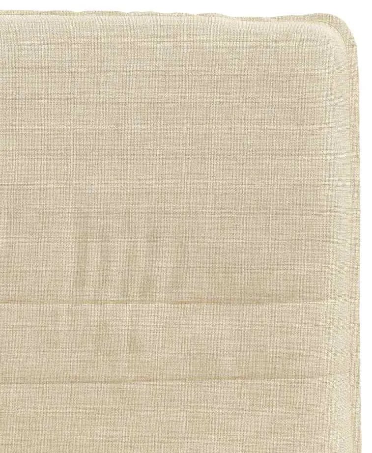 Cadeiras de jantar 2 pcs tecido cor creme
