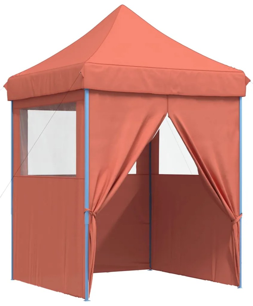 Tenda p/ festas pop-up dobrável 4 paredes laterais terracotta