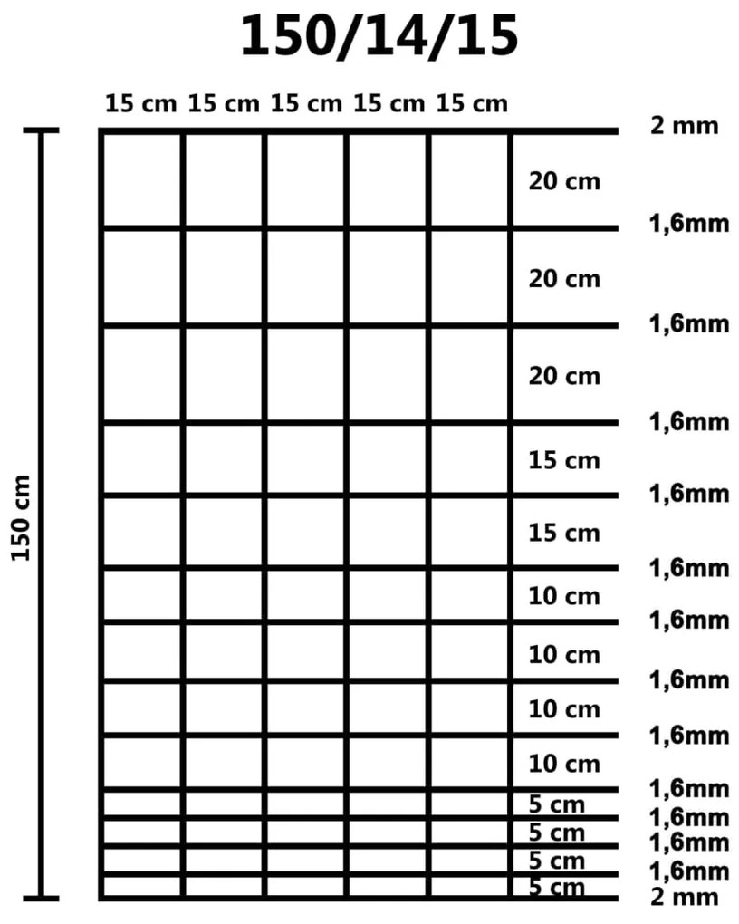 Cerca de jardim 50 m 150 cm aço galvanizado prateado