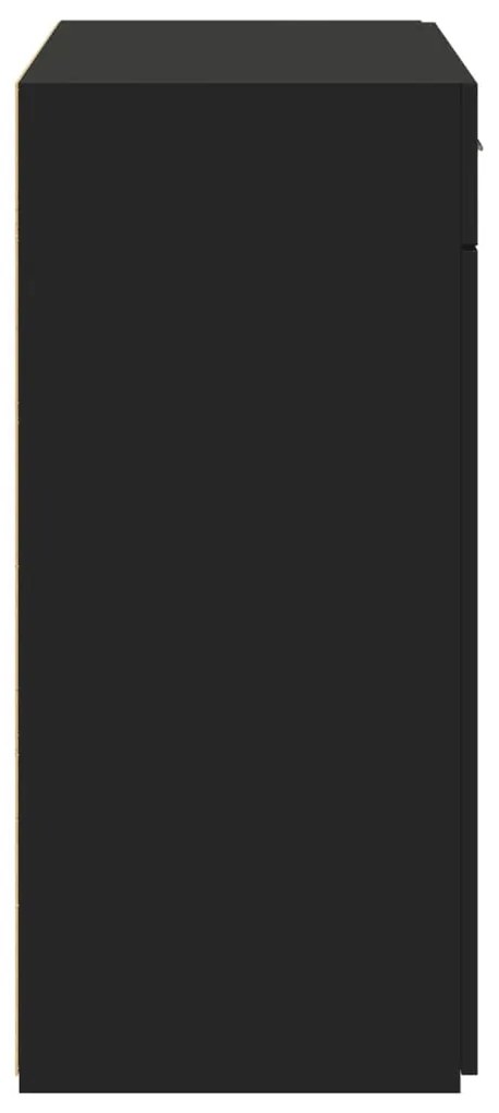 Aparador 80x42,5x93 cm derivados de madeira preto