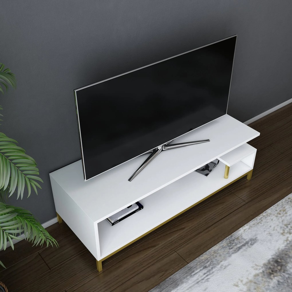 Móvel TV Reilly – Dourado – 120 cm x 44,6 cm x 37,6 cm