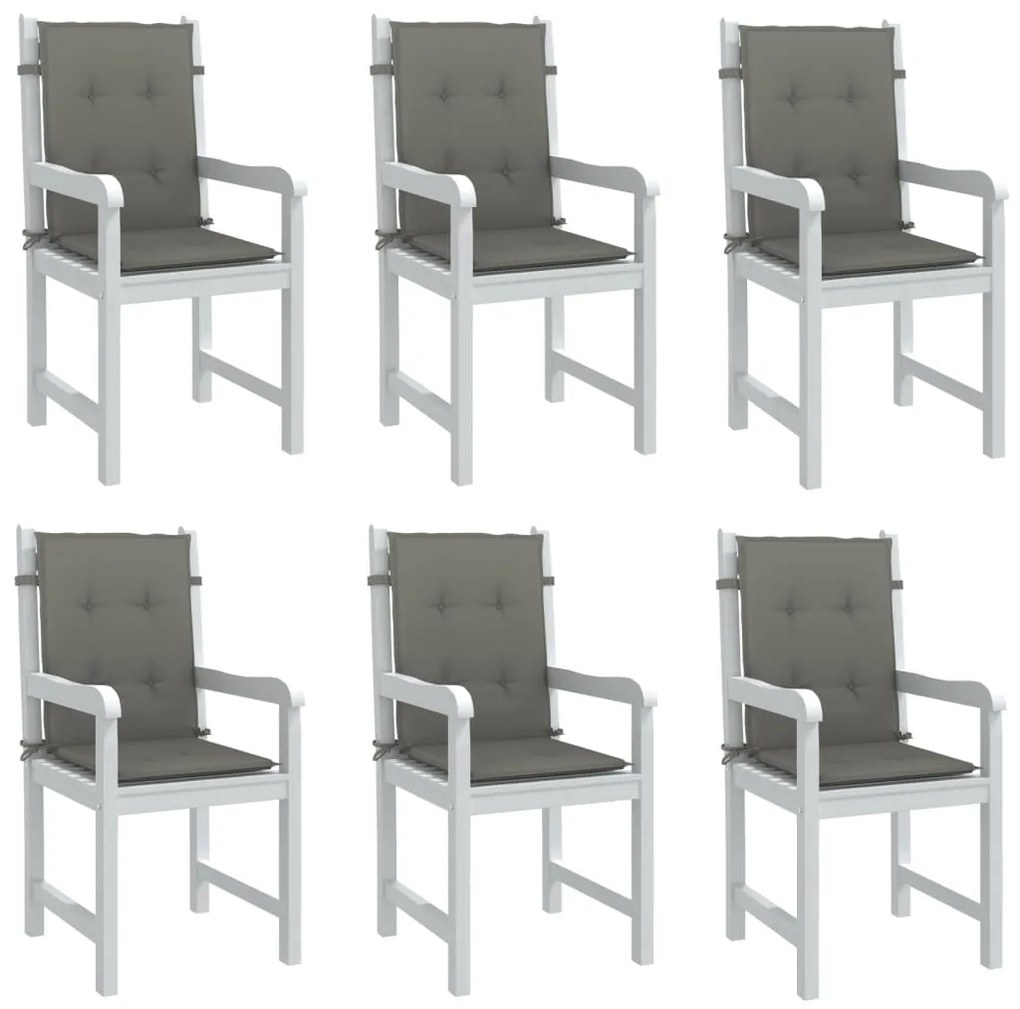 Almofadões lombares cadeiras 6pcs 100x50x4 cm mesclado tecido