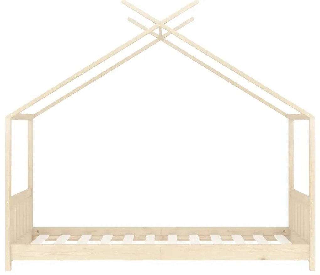 Estrutura de cama p/ crianças 70x140 cm madeira de pinho maciça