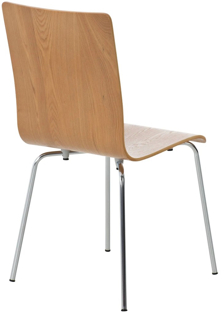 Conjunto de 4 cadeiras de cozinha e sala de jantar Pepe 43 x 87 x 47 cm Cor Carvalho