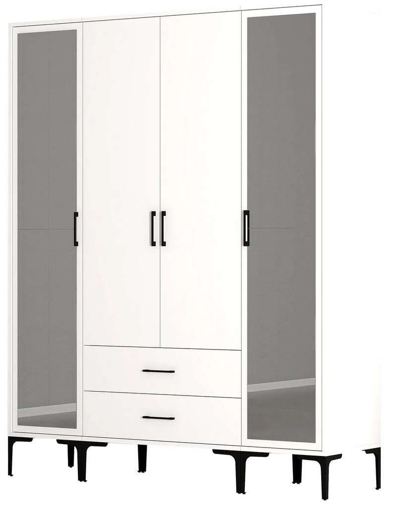 Guarda-roupa Kumsal RTR – Branco – 160x47,5x201,4 cm