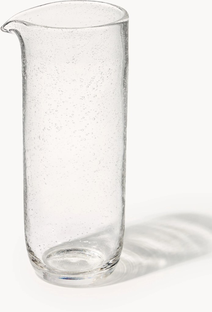 Jarro de vidro artesanal com bolhas de ar Hippolyte, 840 ml