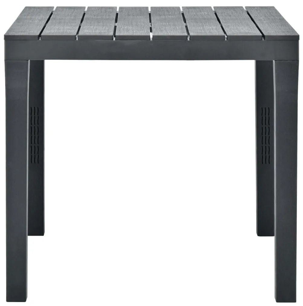 Mesa de jardim com 2 bancos plástico antracite