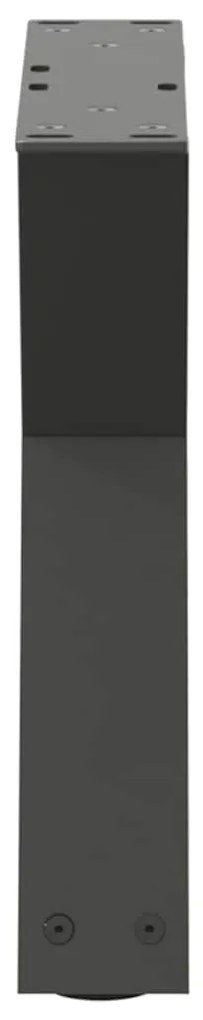 Pés para mesa de centro 2 peças antracite 50x(30-31,3) cm aço