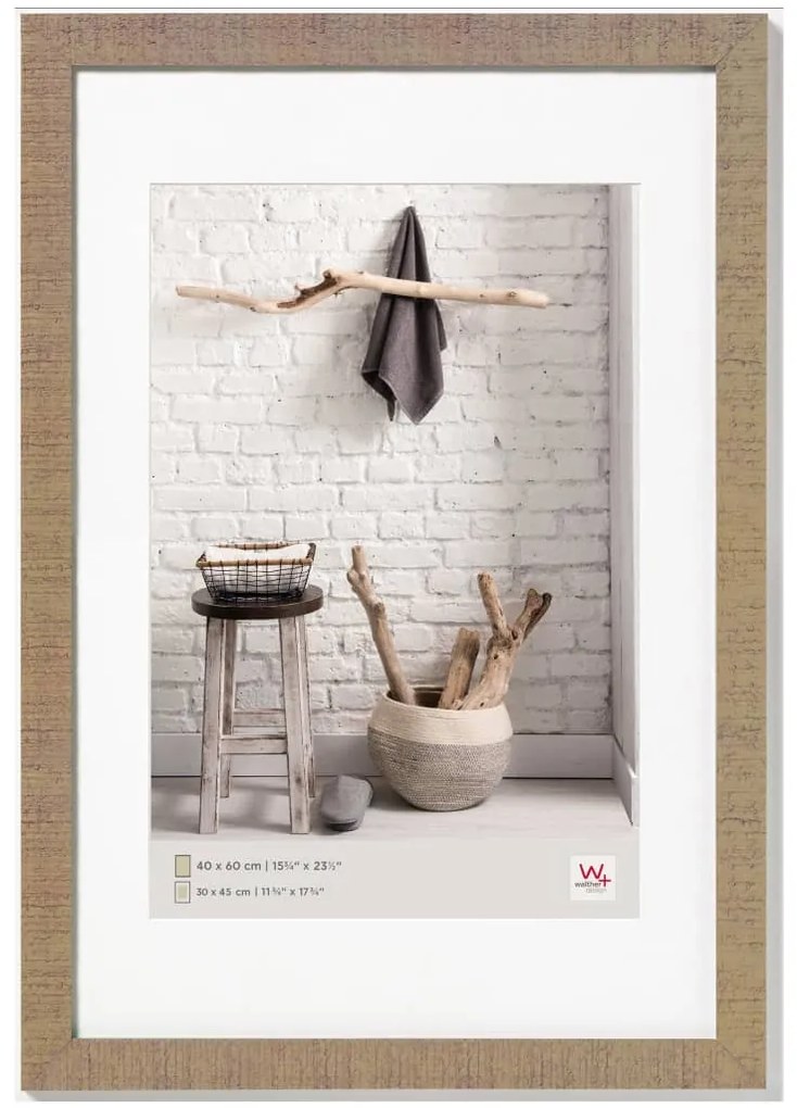 430829 Walther Design Moldura para quadro Home 60x90 cm castanho