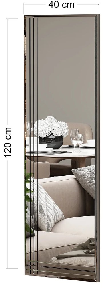Espelho Trio – Transparente – 40 cm x 120 cm x 2,2 cm