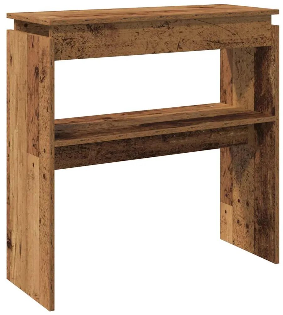 Mesa consola 80x30x80 cm derivados de madeira madeira velha