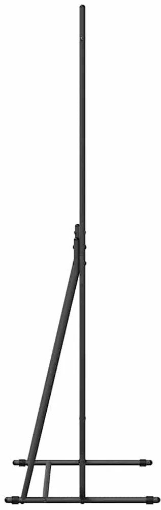 Cabide de Roupa Preto Metal Médio Portátil Cabide de Roupa