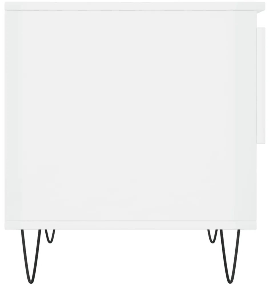 Mesa de centro 50x46x50cm derivados de madeira branco brilhante