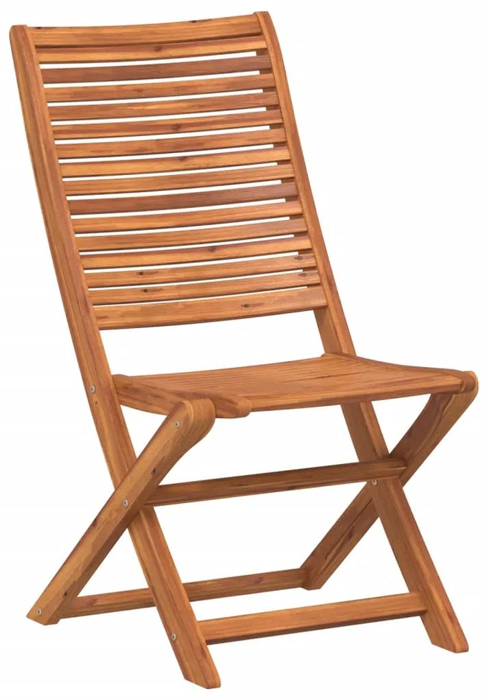 Cadeiras de jardim dobráveis 8 pcs 51x66x95 cm acácia maciça