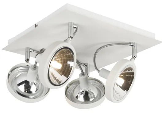 Projetores Design Branco 4 Luzes Ajustáveis - Nox