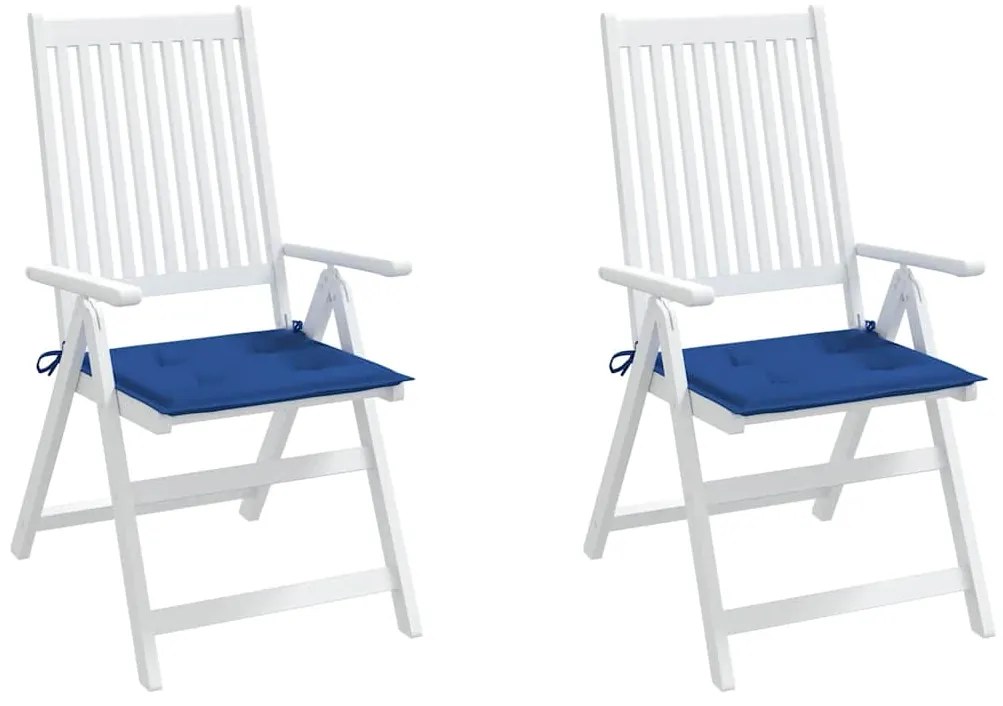 Almofadões p/ cadeiras jardim 2 pcs 50x50x4 cm oxford azul real
