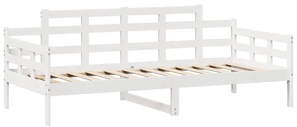 Sofá-cama c/ gavetas 90x200cm madeira de pinho maciça branco