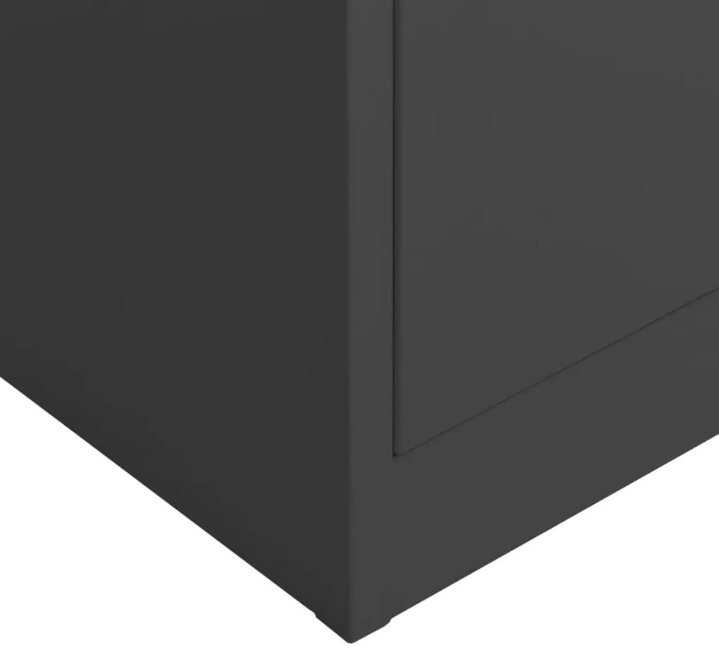 Cacifo 90x40x180 cm aço antracite