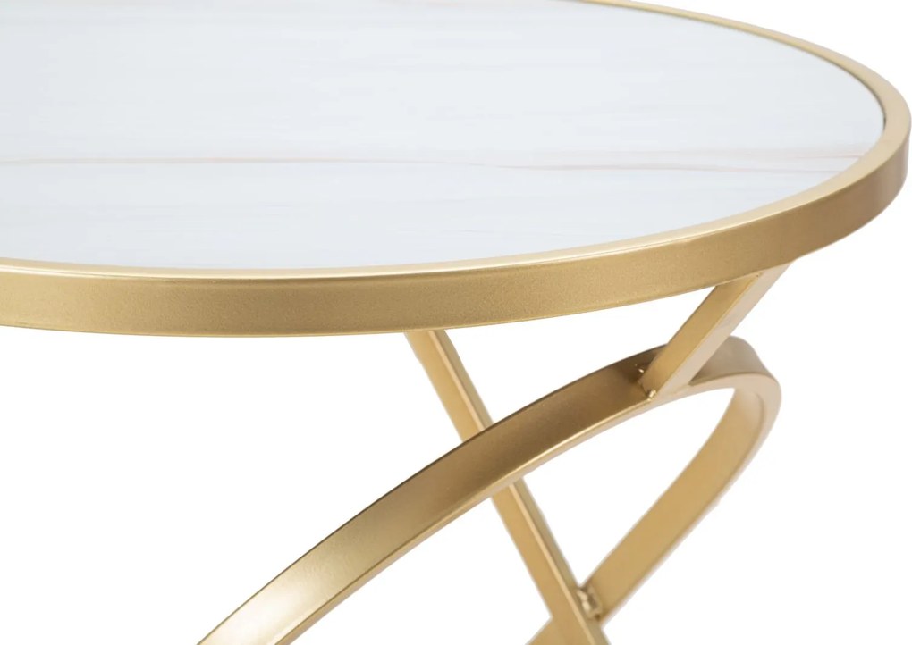 MESA GLAM Ø 50,5X50 CM DOURADO