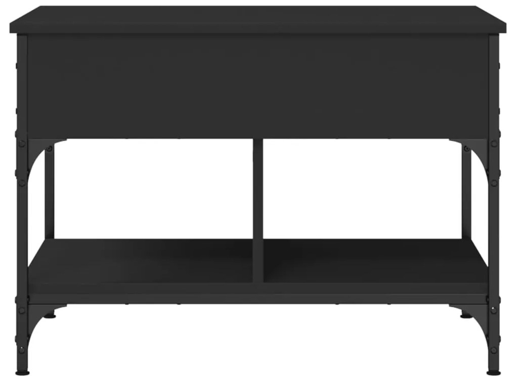 Mesa de centro 70x50x50 cm derivados de madeira/metal preto
