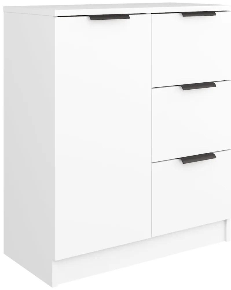 Aparadores 2 pcs 60x30x70 cm derivados de madeira branco
