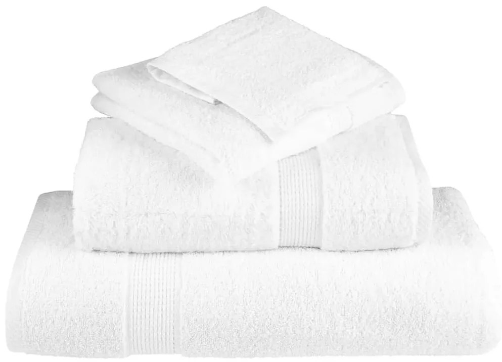 Toalhas premium SOLUND 10 pcs 100x200 cm 600 gsm branco