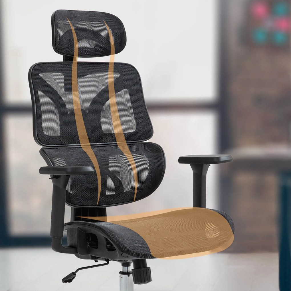 Cadeira de escritório Deshler preta